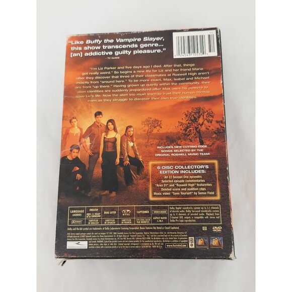 Roswell: The Complete First Season (DVD,1999,6-Disc Set) Drama Sci-Fi TV Show - Picture 2 of 7